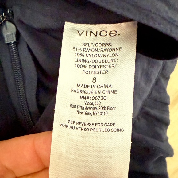 Vince Silky Wide Leg Side Tie Striped Pants - Picture 5 of 10